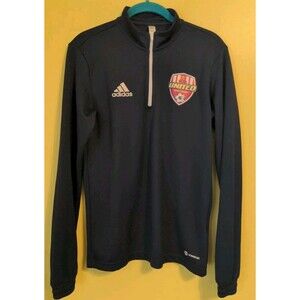 Adidas Unisex Sz Small Aeroready Quarter Zip Pullover Soccer L/S Shirt FC United